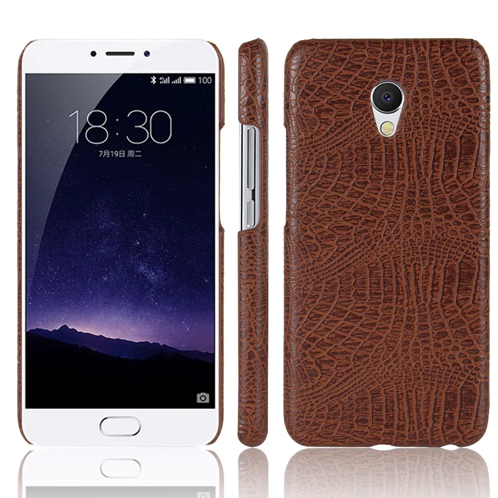 Роскошные крокодиловой кожи Pattern кожаный чехол для Meizu MX6 крышка ударопрочный