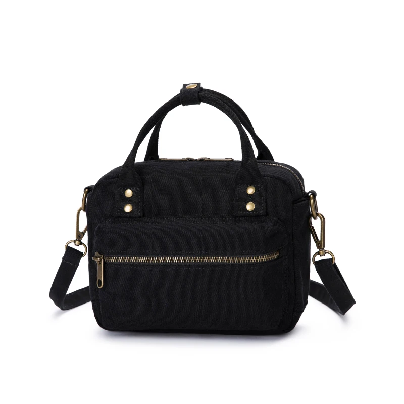 Минималистичная Эко хлопок парусина маленькая Бостонская сумка женские
