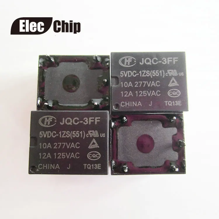 5 шт./лот реле мощности HF3FF JQC 3FF 5VDC 1ZS 9VDC 12VDC 10A250VAC 5pin| |