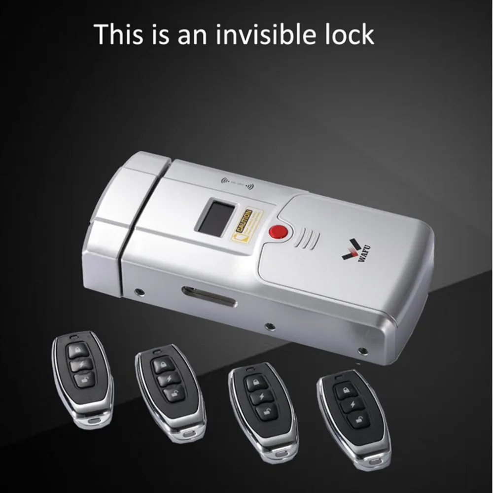 Умный электронный замок, HF-011A, Bluetooth, пульт дистанционного управления, без ключа, дверной замок, засов, Встроенная сигнализация, безопасность для дома