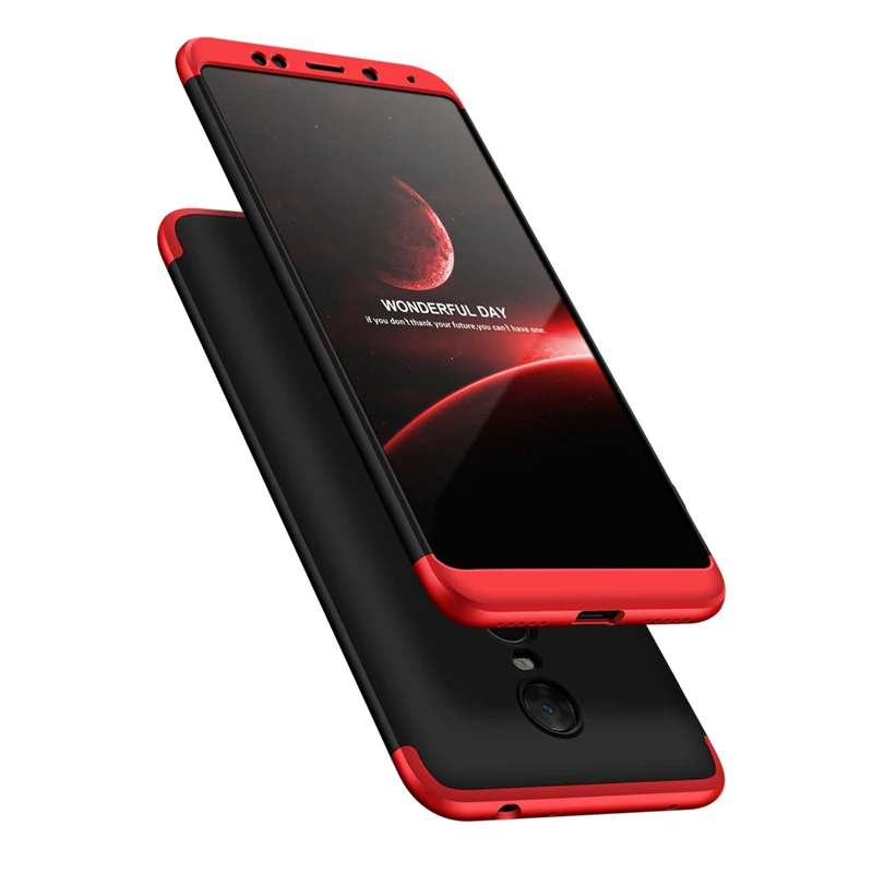 Xiaomi Redmi 5 Plus чехол задняя крышка 360 градусов Полная защита Жесткий ПК для телефона