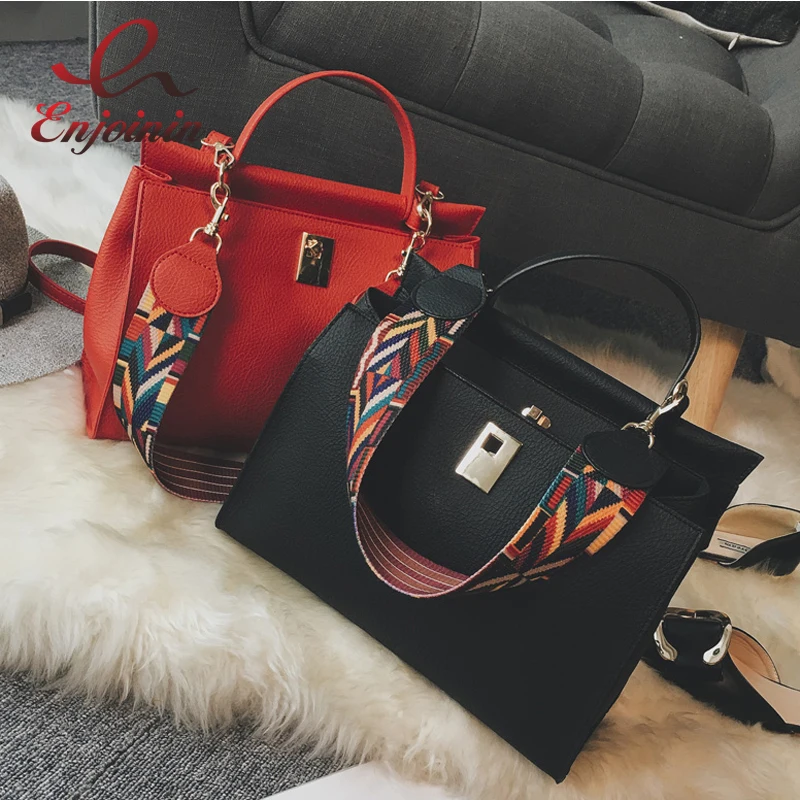 Классический модный дизайн из искусственной кожи с двойным плечевым ремнем