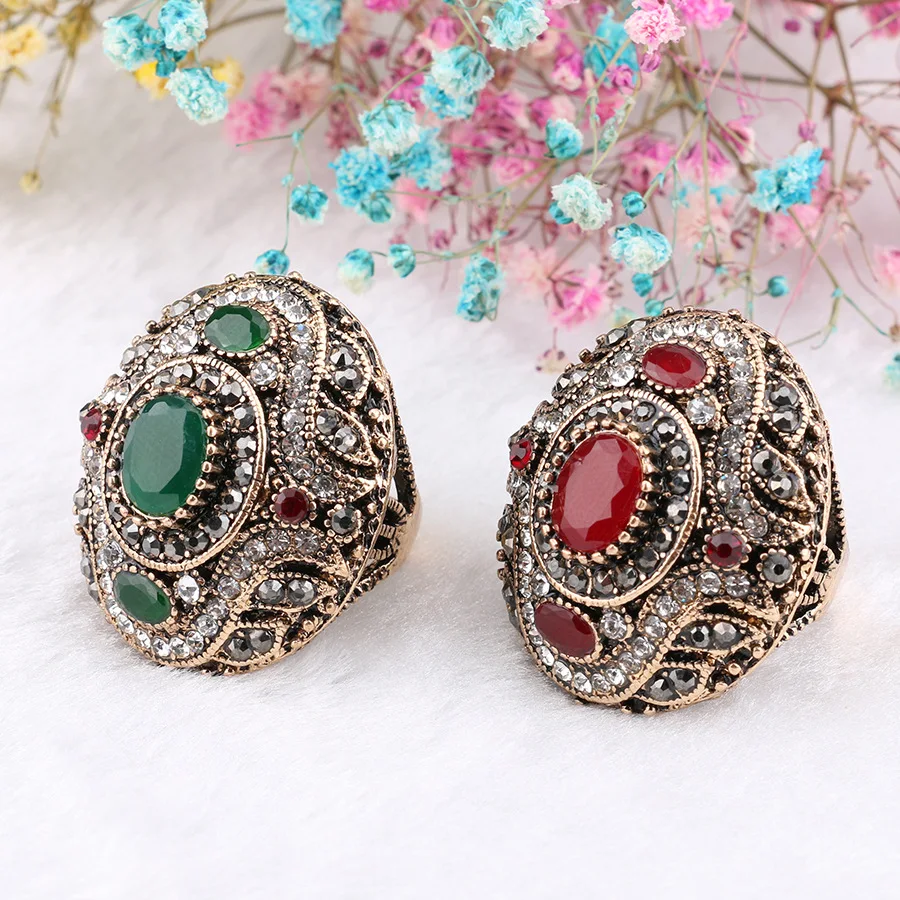Brokenstone благородный Турции Vintage Кольца для женщин ювелирные изделия|vintage rings for