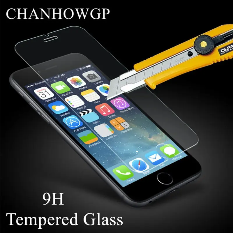 Закаленное стекло 9H для iPhone 4 4S 5 SE 5C 5S 6 6S Plus 6Plus 6splus 7plus Защита экрана 7 8 X XS Max XR