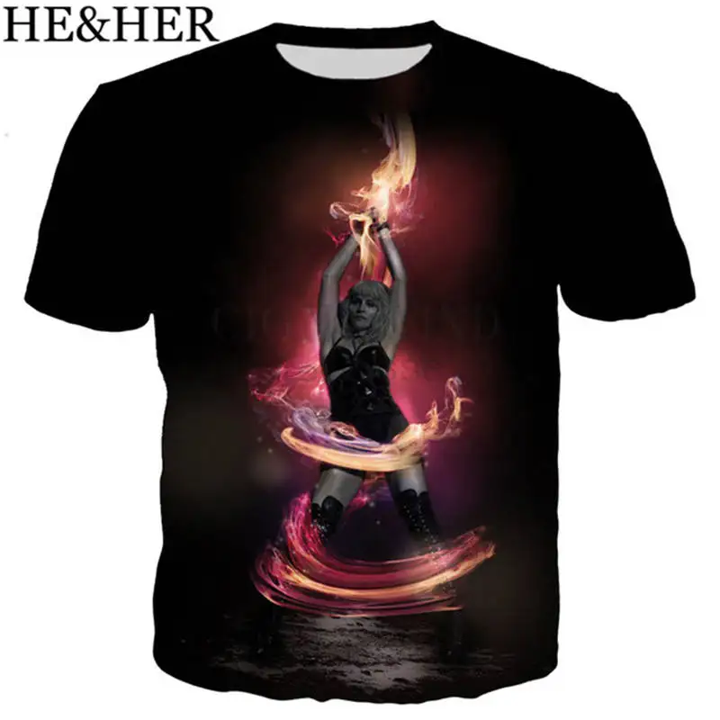 Футболка Мужская/женская с 3D-принтом Мадонны и певицы Модный повседневный Топ в