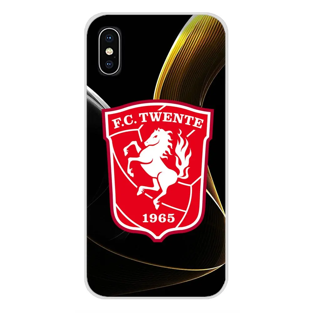 FC Twente Футбол Логотип аниматия аксессуары кожаный чехол для Apple iPhone X XR XS MAX 4 4S 5 5S 5C SE