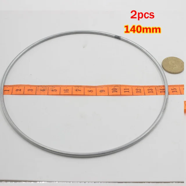 140mm 2pcs 1 упак./лот большой Ловец снов круг кольцо ремесло 35-160 мм металлические кольца для мечта Ловушки для обручи висит DIY Инструменты для наращивания волос аксессуары - Цвет: 140mm 2pcs