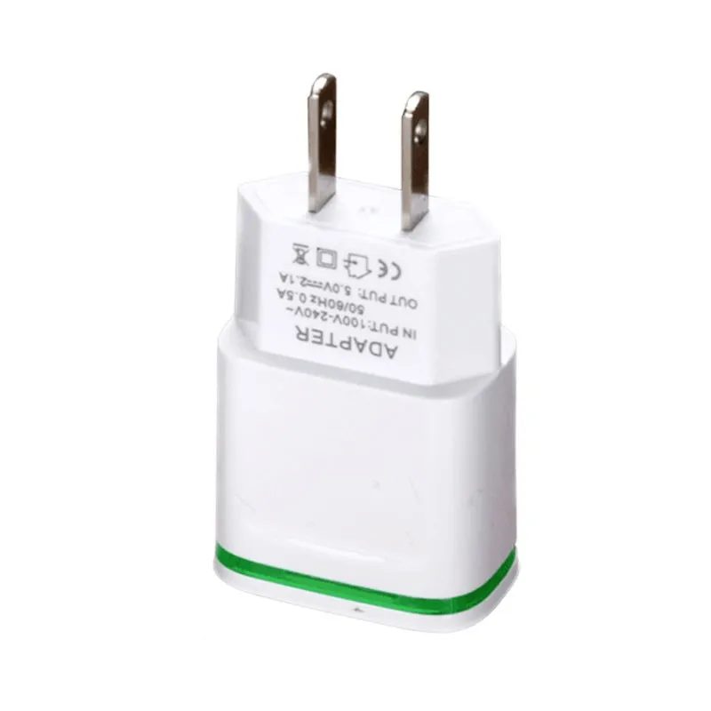 Настенное зарядное устройство с двумя USB портами 5 В 2 1 А|Зарядные устройства для
