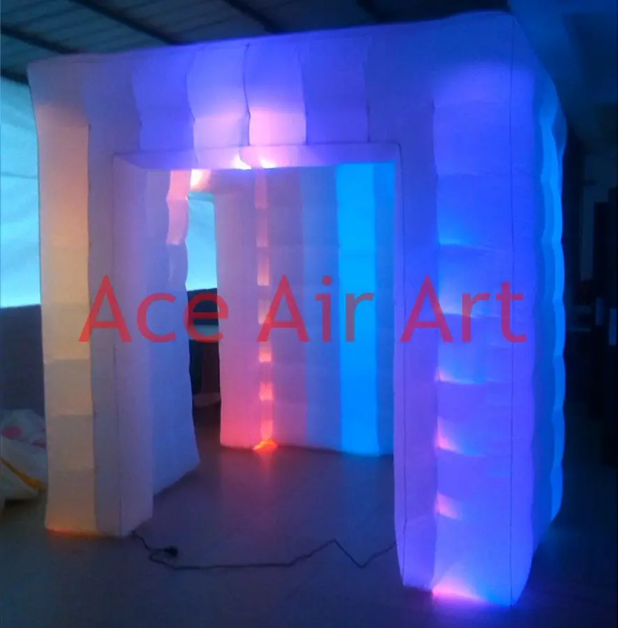 Inflatable Photo Booth,cabinet Tent With 2 Doors Without Curtains For Chile