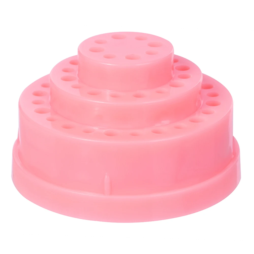 Держатель для фрез ногтей с 48 отверстиями подставка акриловым покрытием