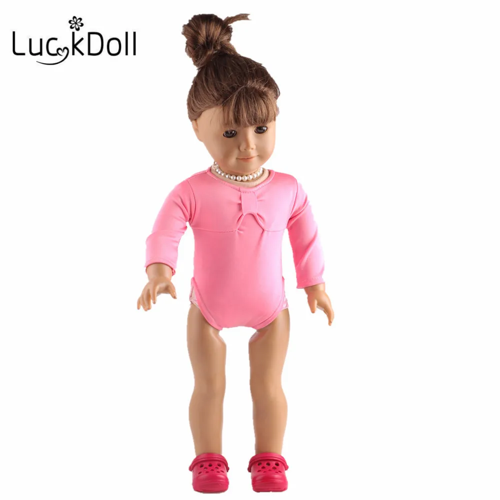 LUCKDOLL милая кукла в купальнике подходит для 18 дюймов Американский 43 см детская