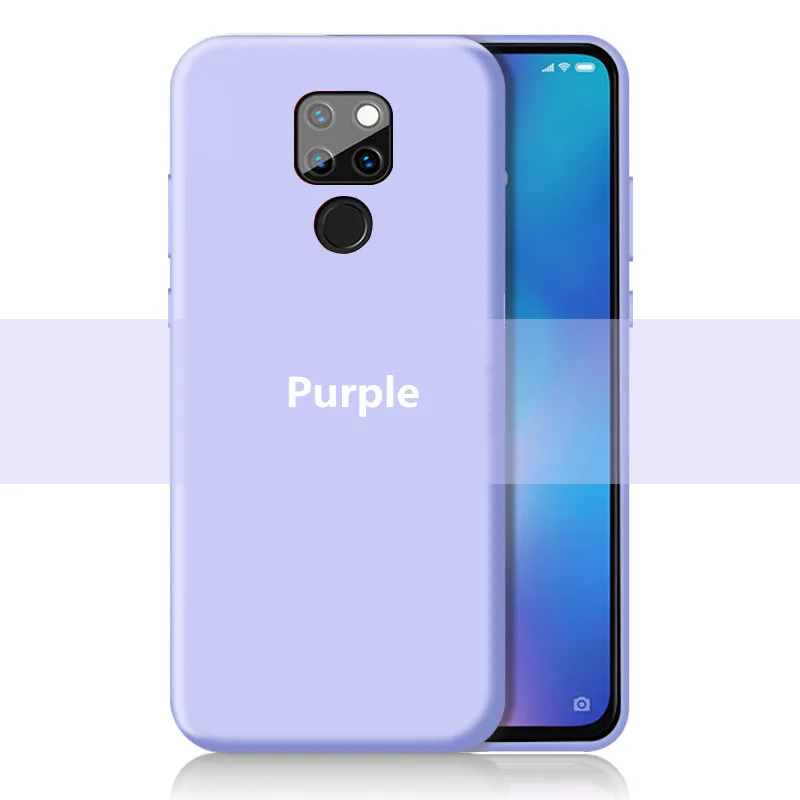 Mate 20 Silicone Liquid Cases For Huawei Pro Case Soft Candy Gel Rubber Full Protective Mate20 X |