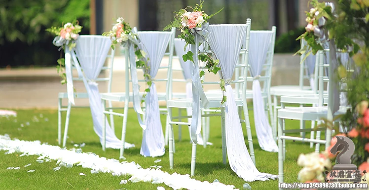 100 шт. Бесплатная доставка по морю металлическое свадебное Кресло Chiavari с