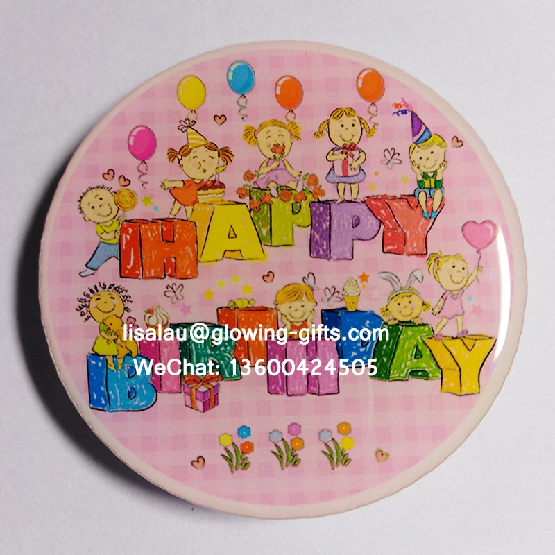 SL индивидуальные светодиодный мигание acrlyic знак вспыхивающая Кнопка Pin День