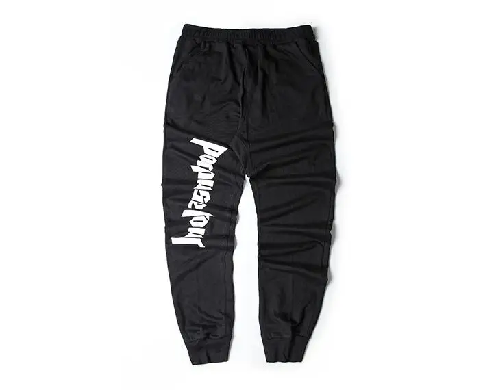 Purpose Tour Sweatpants Men Drawstring Tracksuit Justin Bieber Rock Stage Joggers hip hop fashion Sweat Pants | Мужская одежда