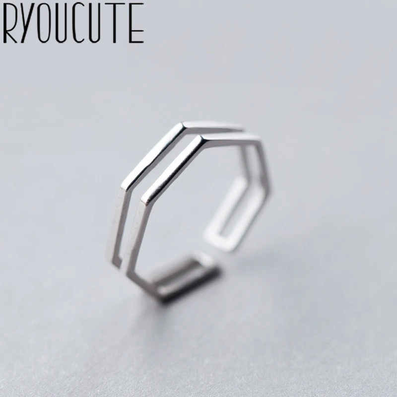 RYOUCUTE 100% реальный серебряный цвет преувеличенная личность Многослойная