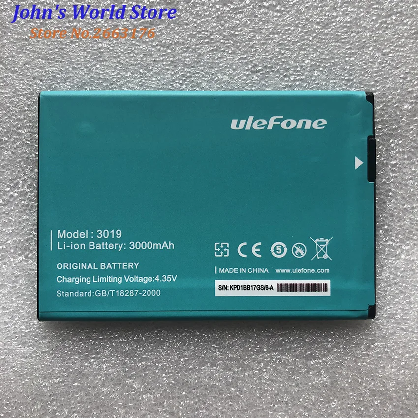 Аккумулятор Ulefone Be Pro 3019 литий-ионный аккумулятор большой емкости 3000 мАч для L55 и be
