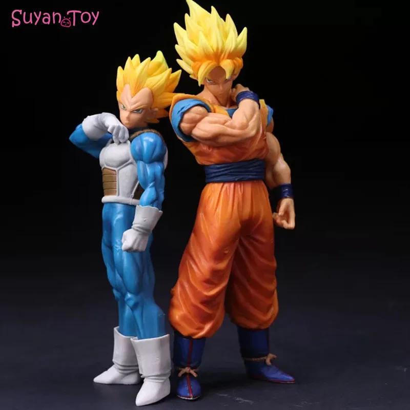 Dragon Ball Z Сон Гоку Супер Saiyan Аниме Фигурка Вегета ПВХ Пробуждение ствол Коллекция