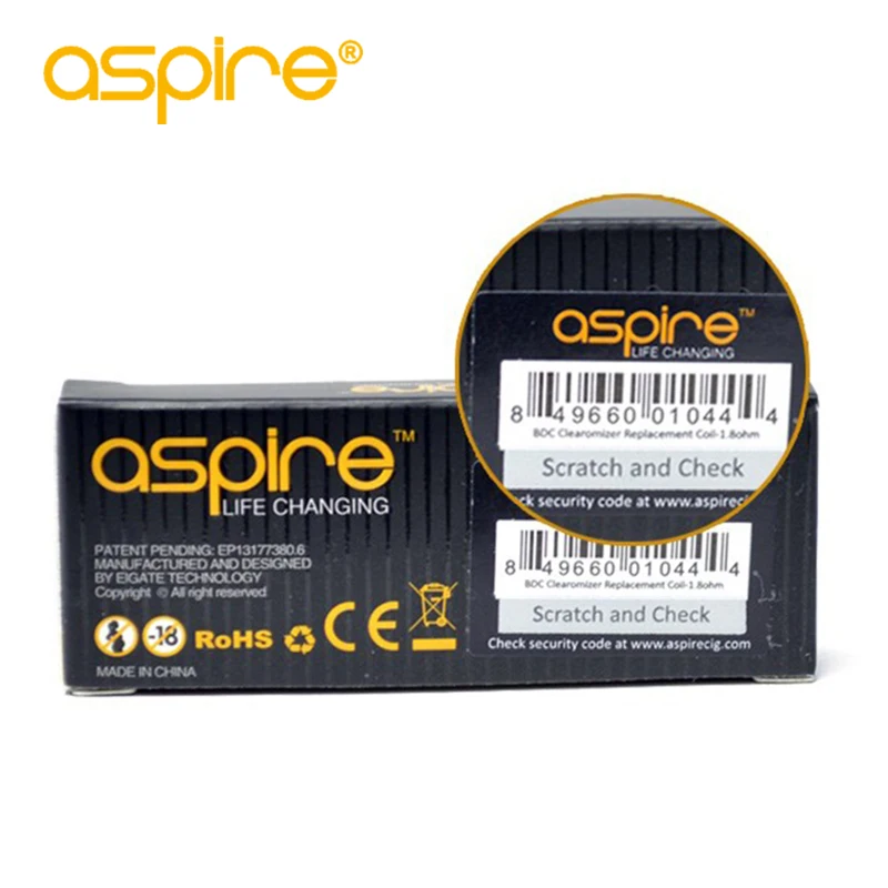 

e-cigarettes Aspire BDC Coil 1.6/1.8/2.1ohms Replacement Bottom Dual Coil Head for Aspire Vaporizer 5pcs/lot Clearance sale