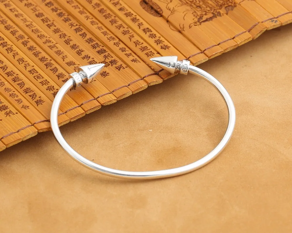 S925 sterling silver Thai cross act the role ofing is tasted special nail openings punk fashion wind bracelet S116 | Украшения и