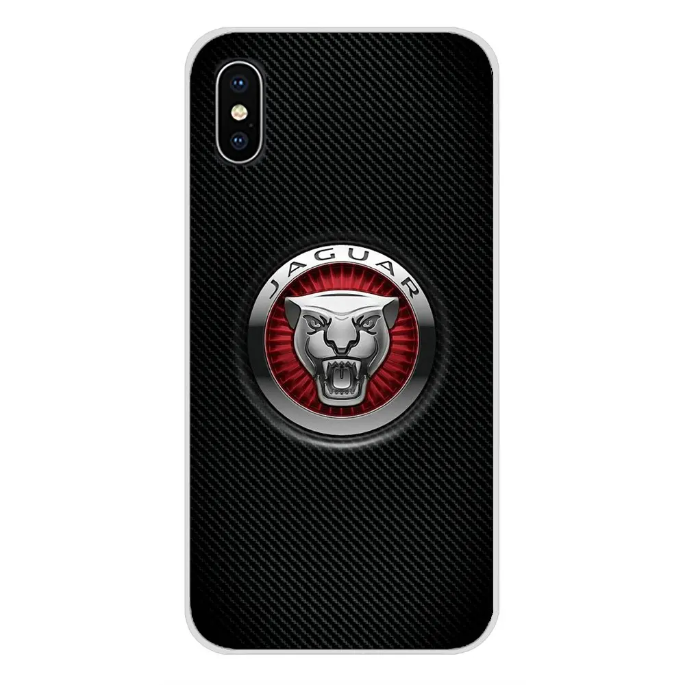 Для Apple iPhone X XR XS MAX 4 4S 5 5S 5C SE 6 6S 7 8 Plus ipod touch Jaguar Автомобильный логотип аксессуары