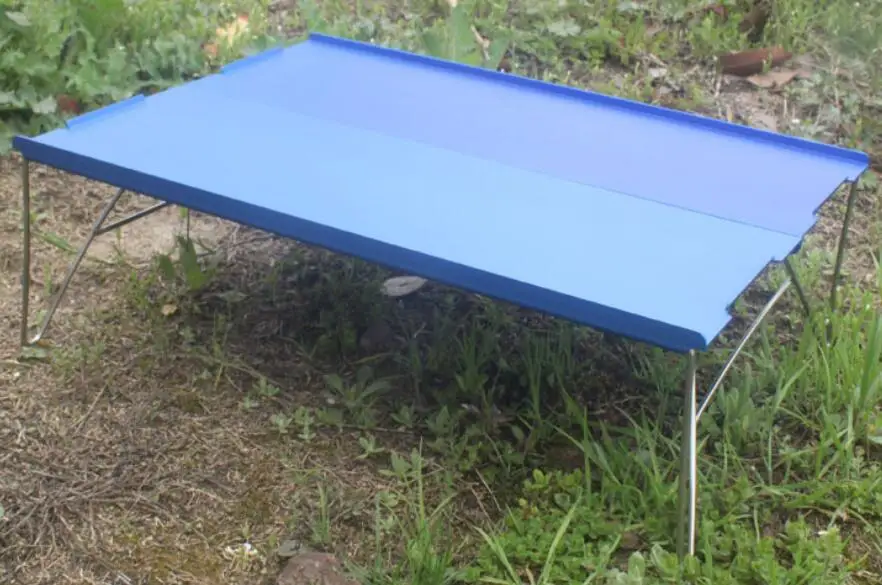 Blue Mini Table VILEAD портативный мини складной стол для кемпинга, пляжный туризм, для пикника, путешествия, 7075 алюминий, Сверхлегкий, водонепроницаемый, складной, 35*25*10 см - Цвет: Blue Mini Table