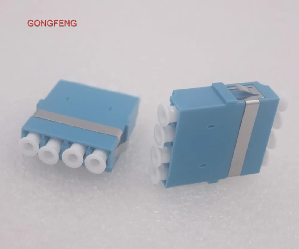 Gongfeng 100 шт. Лидер продаж телекоммуникационных LC/UPC оптического Волокно Разъем четыре фланец навесного специальные оптовые в Бразилию