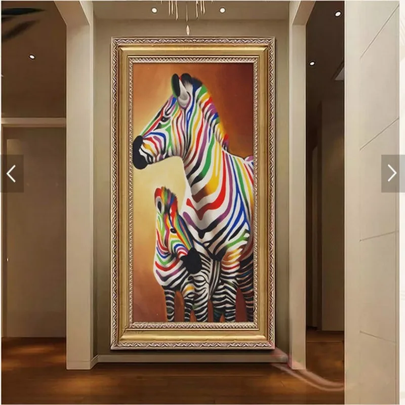 Пользовательская роспись на заказ 3D большая для прихожей ресторана входа