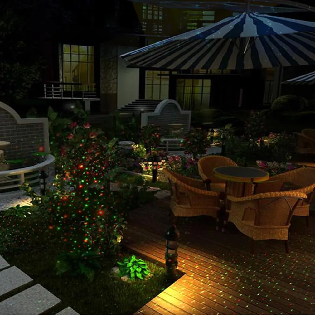 Outdoor Waterproof Double Color Landscape Laser Light Christmas Holiday Xmas Tree Show Projector Lights with Remote Control | Лампы и