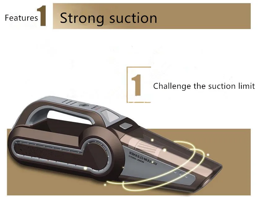 

CARAYMIN Car Vacuum Cleaner Tire inflator Air Compressor Lightweight 4 in 1 Multifunctional High Power 12V 120W Wet Dry Vacuum