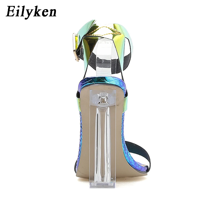 Eilyken/модные женские летние босоножки из ПВХ с ремешком и пряжкой Женские
