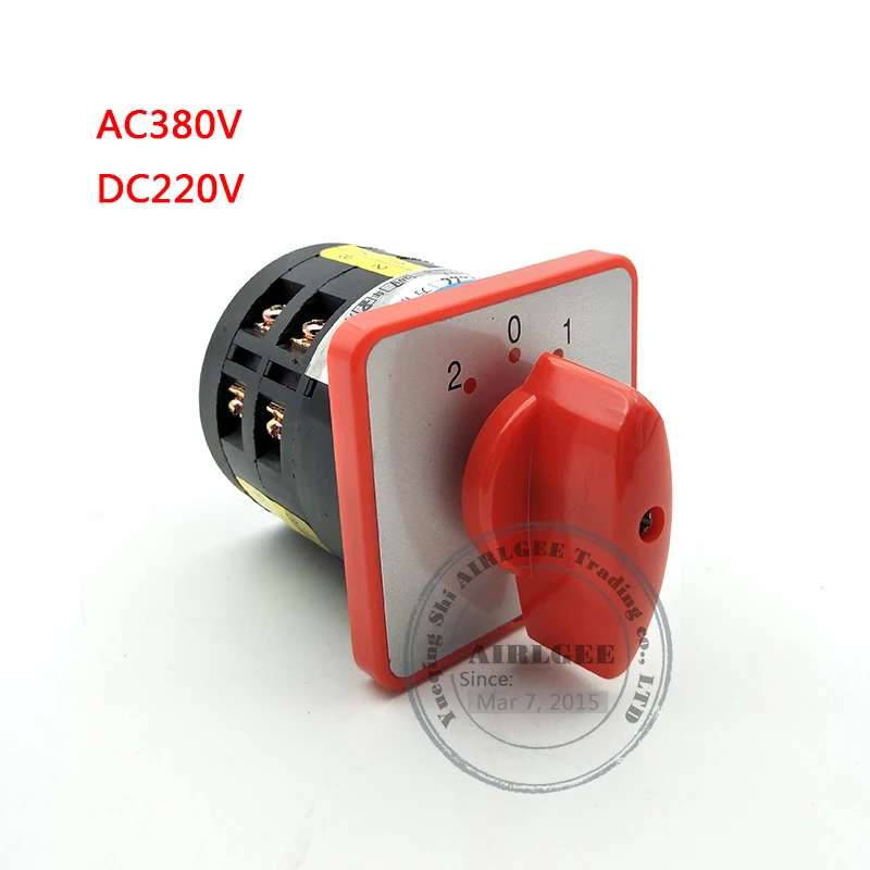 Поворотный кулачковый контроллер LW6 AC380 dc220 в трехпозиционный комбинированный