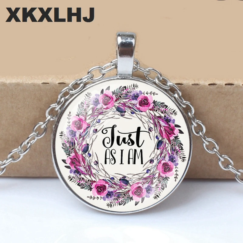 XKXLHJ New Bible Verses Necklace Glass Dome Pendant Necklaces Scripture Quote Jewelry Christian Faith Inspirational Gifts |