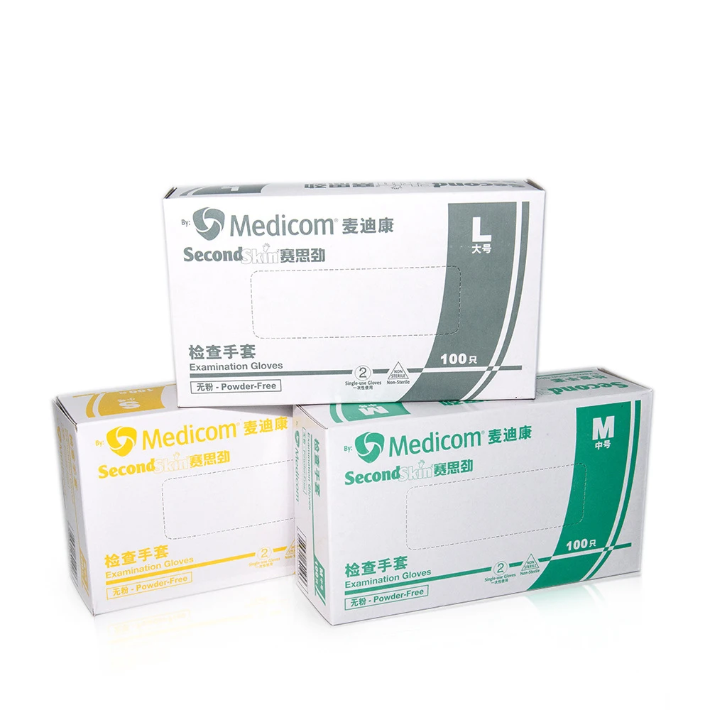 100 шт. одноразовые виниловые перчатки из ПВХ для осмотра пищевых