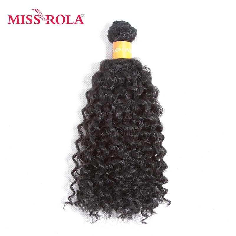 Синтетические вьющиеся волосы Miss Rola 1B # для наращивания 9 5 дюйма 6 шт./упак.