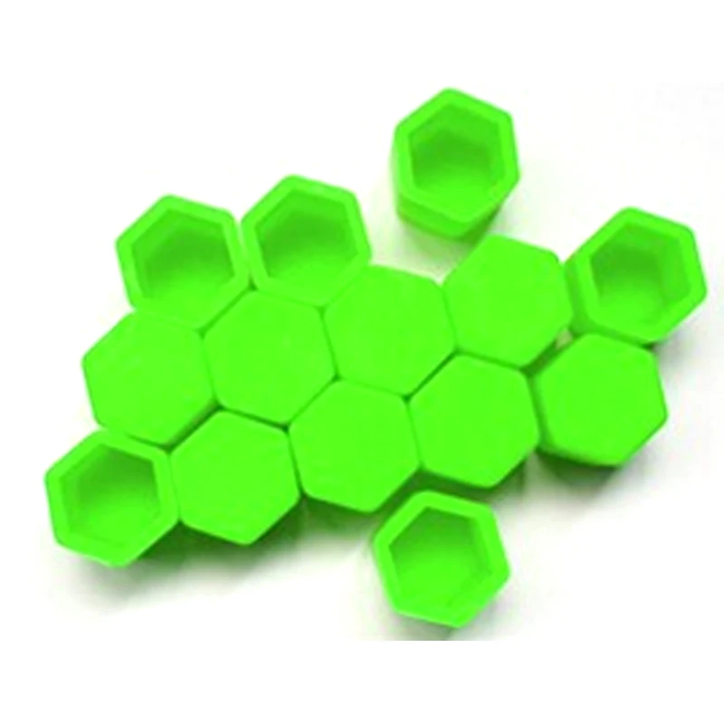 20 шт силикагель зеленое КОЛЕСО гайки крышки Защитный болт колпачки автомобиля