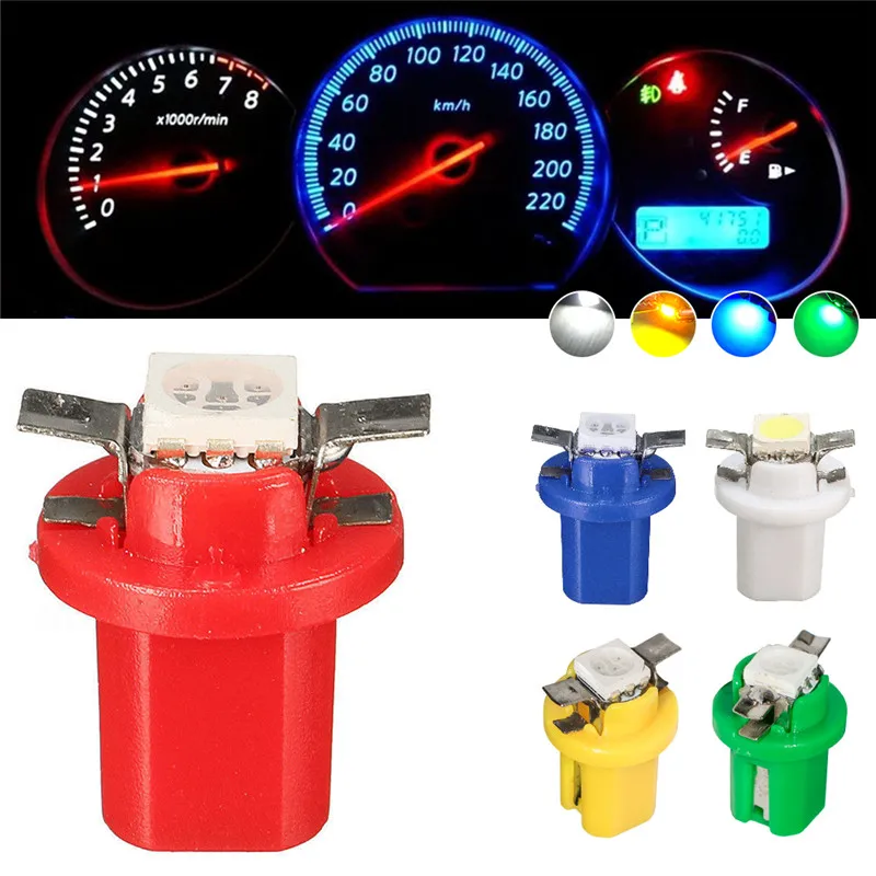 10 шт. 1 SMD T5 лампа Автомобильный датчик Speedo лампочка приборной панели приборная