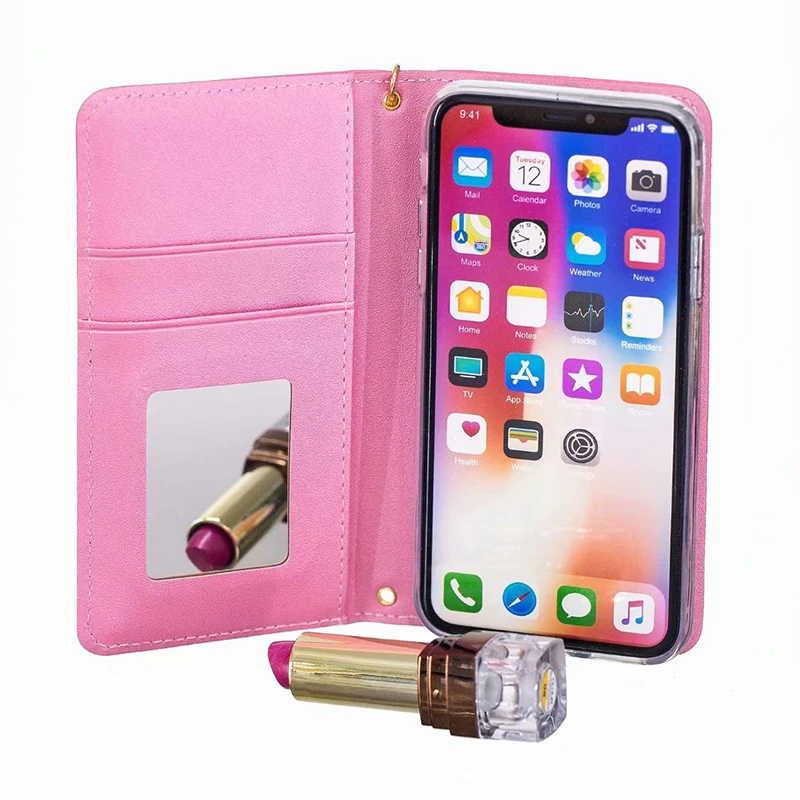 MIYOUFA для iPhone X 8 6 S плюс 7 ударопрочный искусственная кожа + ТПУ Kickstand кошелек