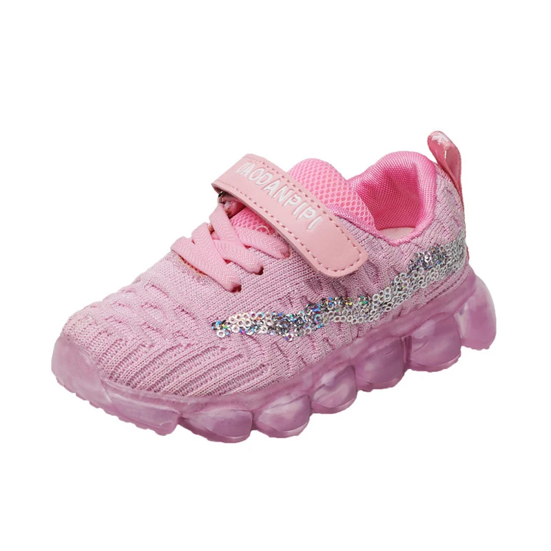 Running Kid Shoes 2019 Spring Summer Children Sport Sneakers Fashion Air Mesh Flat Casual For Teenager Girls Boys | Детская одежда и