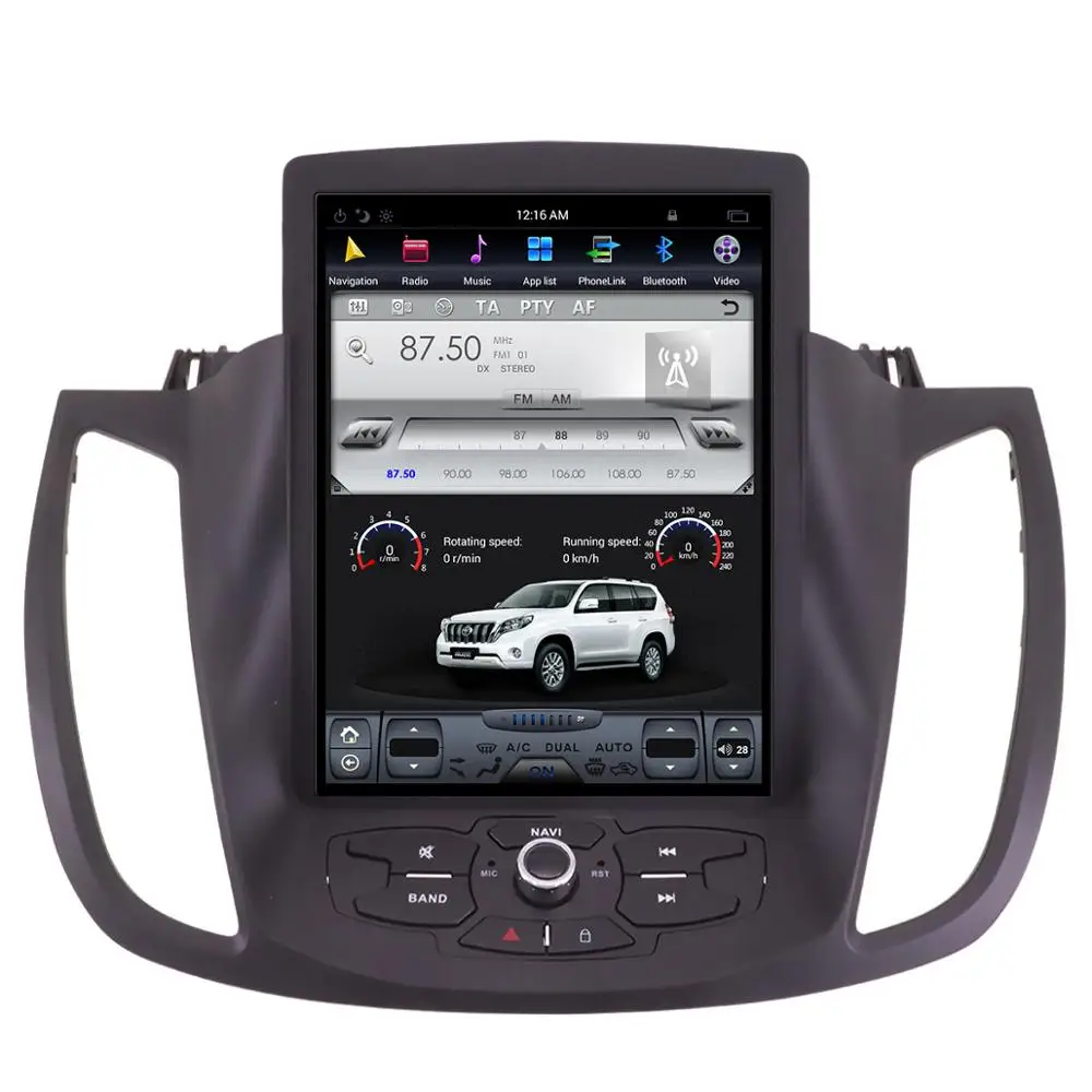 Android 8 Tesla стиль автомобиля нет DVD плеер gps навигация для Ford Kuga 2013 + Авто Стерео