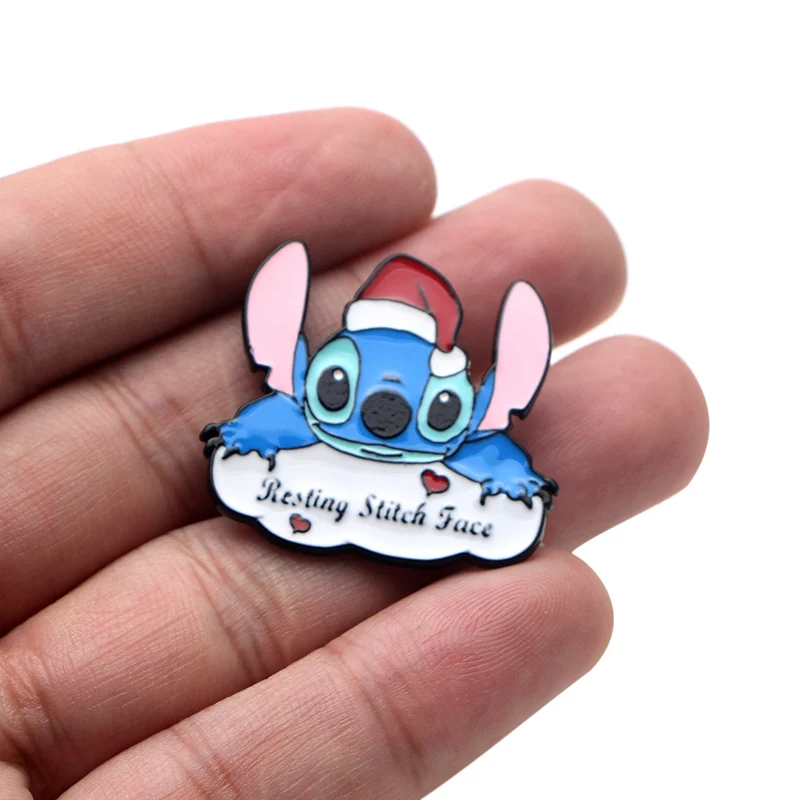 Ститч Лило Jumba Jookiba цинковый сплав булавки для галстука значки para рубашка сумка Одежда Кепка рюкзак броши для обуви медаль украшения E0352