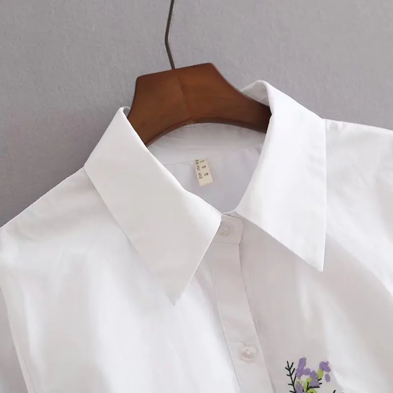 Рубашка с вышивкой в европейском и американском стиле TZE33 995|embroidered shirt|european fashionshirt