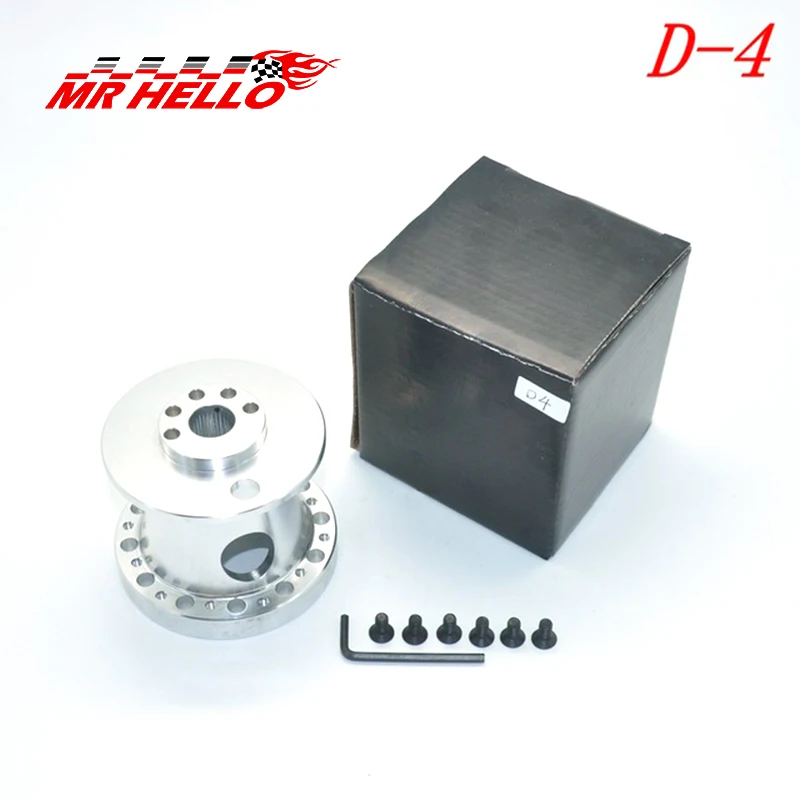 Новая гоночная Хромовая заготовка алюминиевое рулевое колесо Boss Kit Hub Adapter D-4