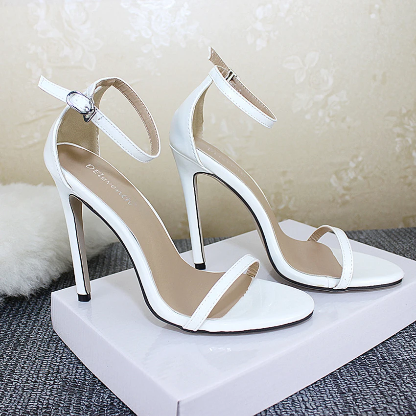 

Women High Heels Sandals White/Black/Red/Blue Casual Lady Shoes Summer Sandals Classic Female Shoes Woman Footwear