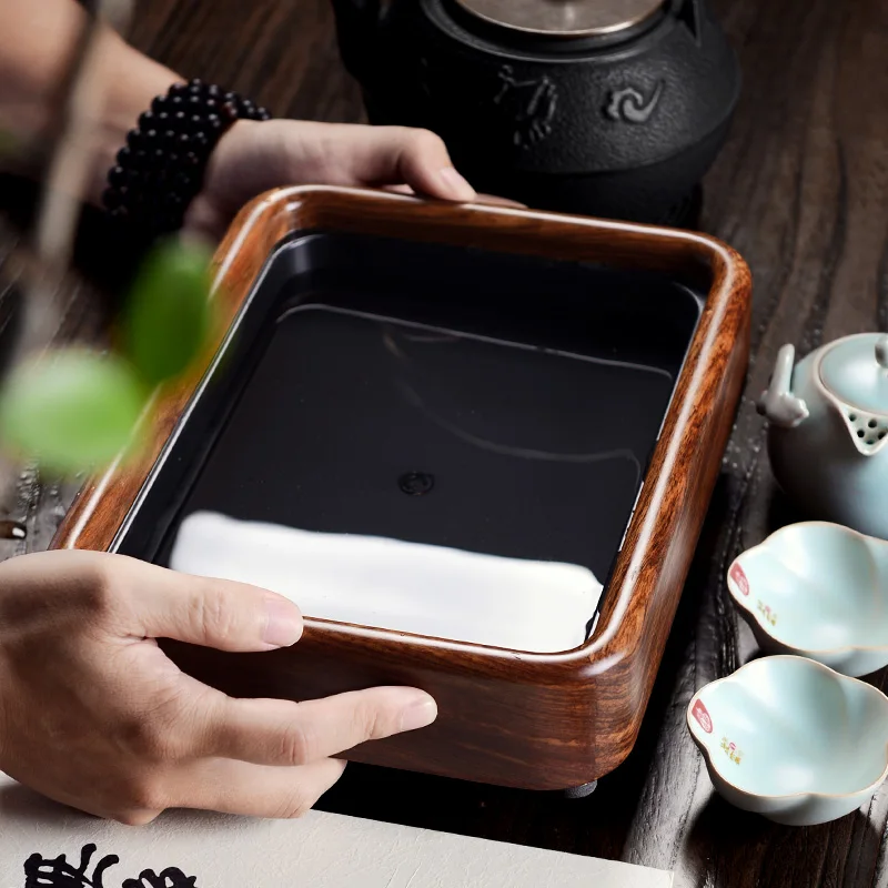 Чайный поднос из эбенового дерева 27 х20х5 см|tray|tray woodtray wooden tray |