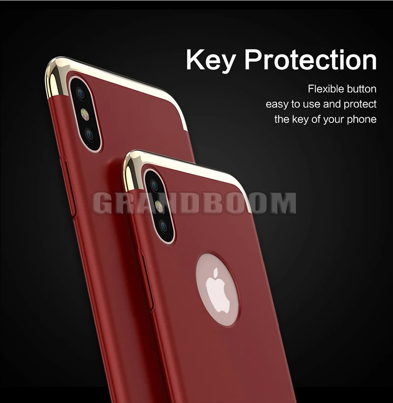 100 шт Гибридный 3 в 1 Пластиковый ударопрочный Твердый чехол для iPhone 11 Pro Max XS XR X 8 7 6 6S Plus SE 5 5S Броня матовый защитный чехол
