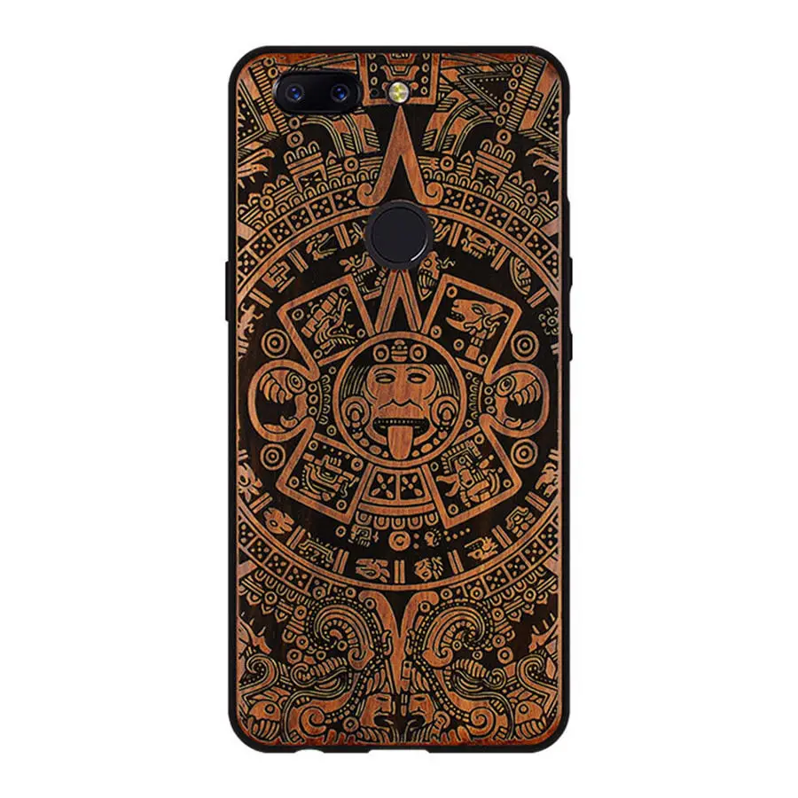 as picture Oneplus 5t чехол Boogic Настоящее Дерево funda Oneplus 6 палисандр ТПУ противоударный задний Чехол для телефона One plus 6 Чехол - Цвет: as picture