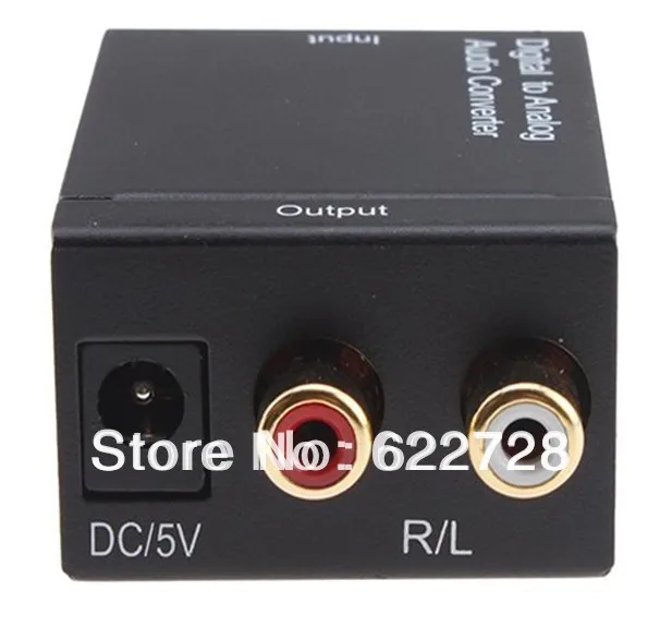 2015 Wholesale 3pcs x Audio Converter Digital Optical Coaxial Toslink to Analog RCA R/L Adapter US/EU/UK Plug |