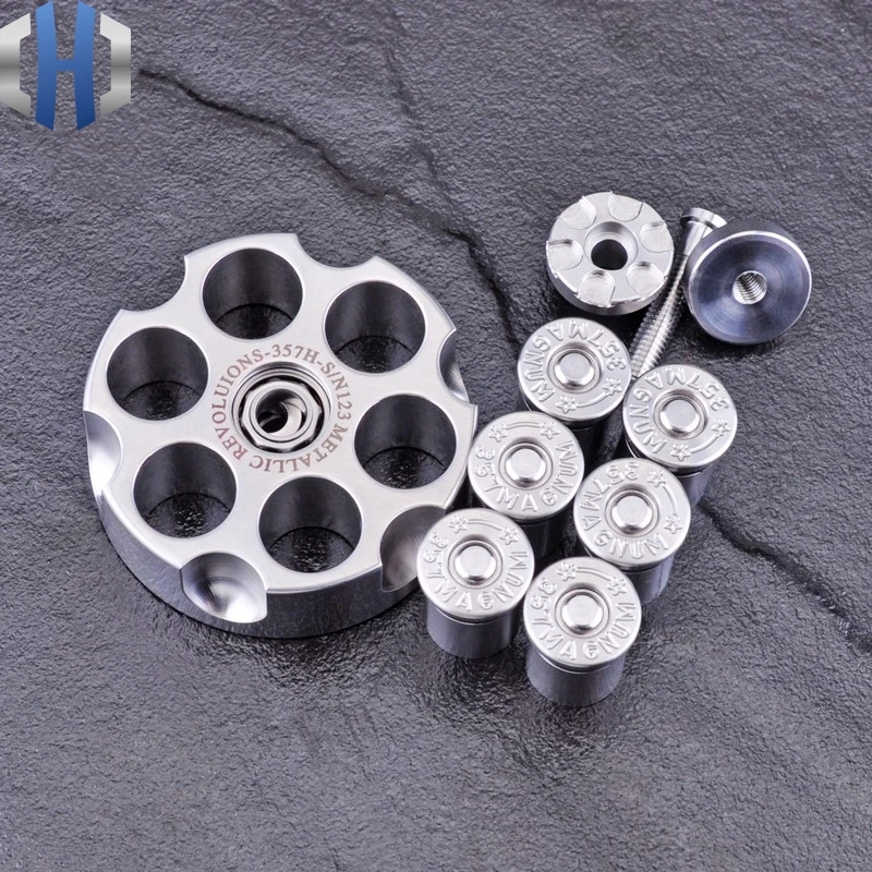 Револьвер гироскопа из латуни нержавеющей стали пальцевой гироскоп отпечаток