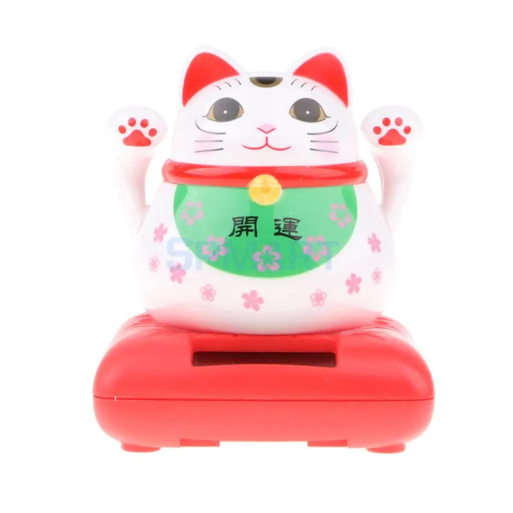 Японская удача Солнечная кошка игрушка с надписью Lucky развевающаяся рука украшения "Кошки" столешница настольная